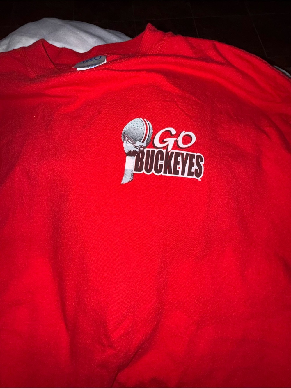 Go Buckeyes Red Graphic T-Shirt-xl